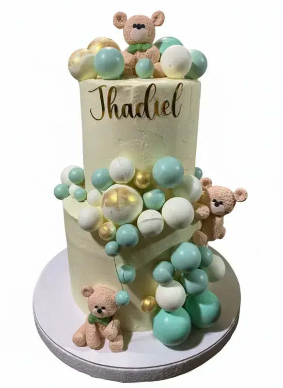 Torta de Osos y Esferas personalizada